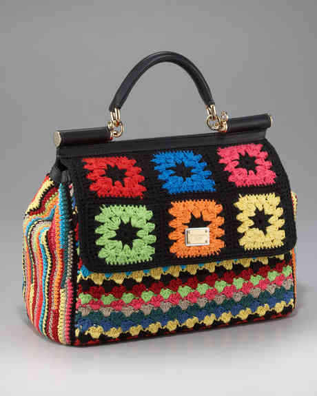 designer crochet bag