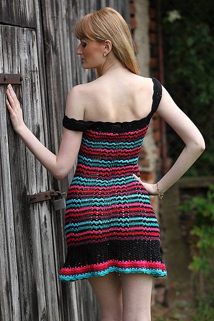 striped crochet dress pattern