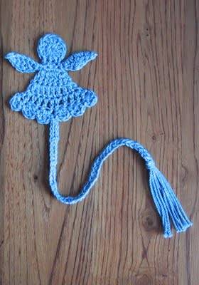 crochet angel bookmark pattern