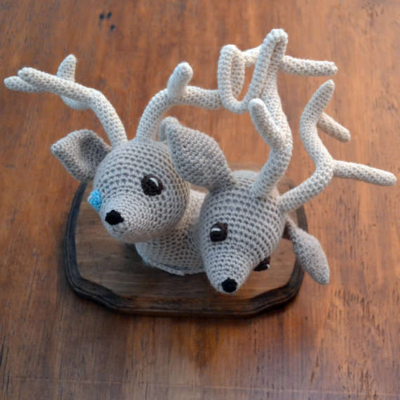 taxidermy crochet animals