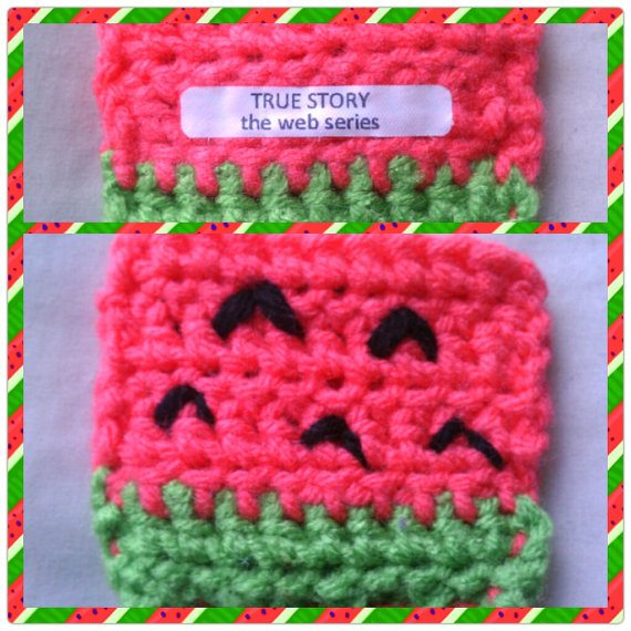 watermelon crochet cozy