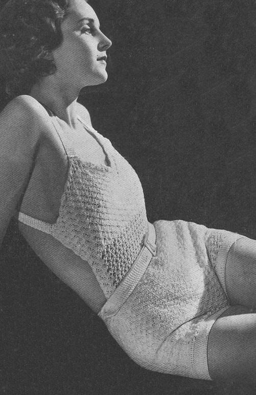vintage crochet swimsuit