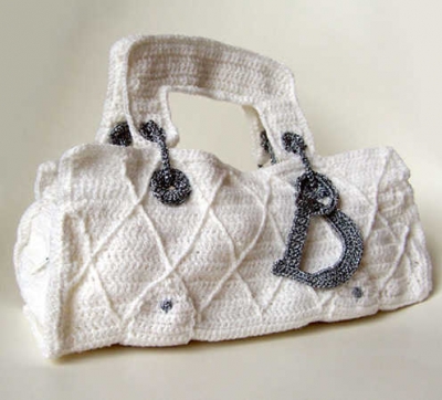 crochet dior handbag
