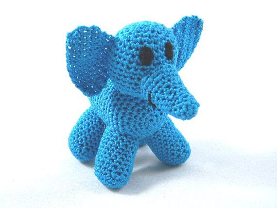 tiny crochet elephant