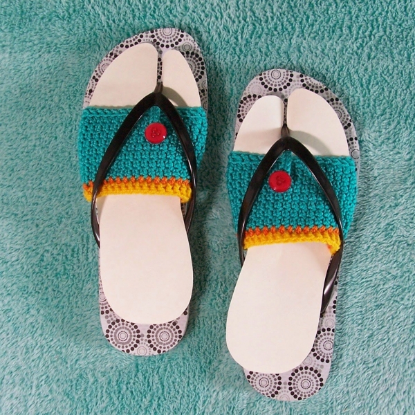 crochet flip flops