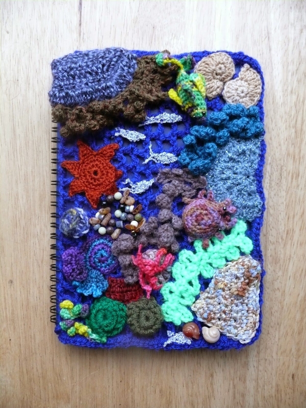 crochet notebook cover