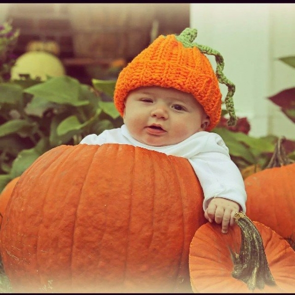 priscillablain crochet pumpkin hat