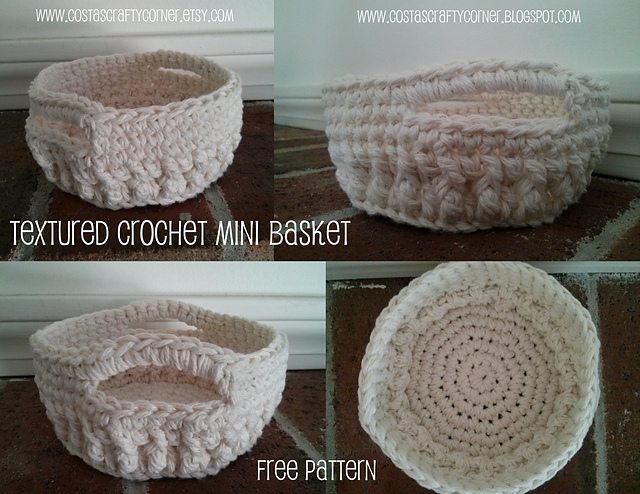 crochet basket free pattern