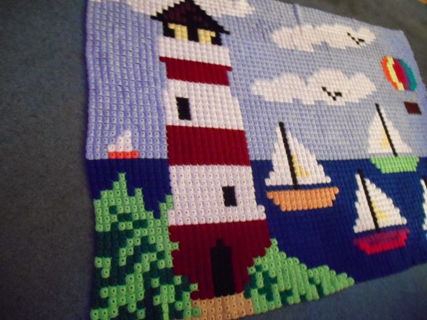 crochet pixel blanket