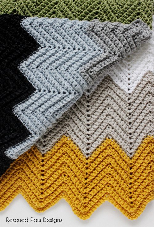chevron crochet blanket pattern