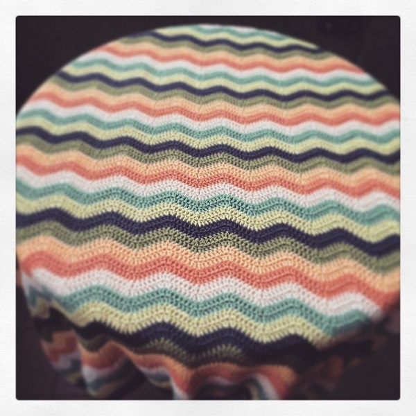 knitpurlhook crochet ripple blankets