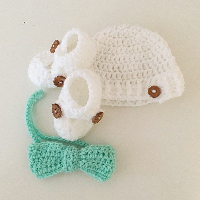 littlefoxcrochet crochet baby set