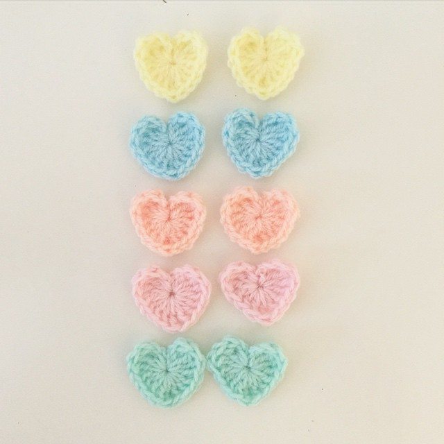 littlefoxcrochet crochet hearts