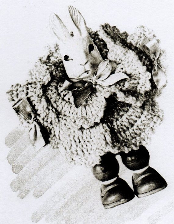 crochet bunny rattle