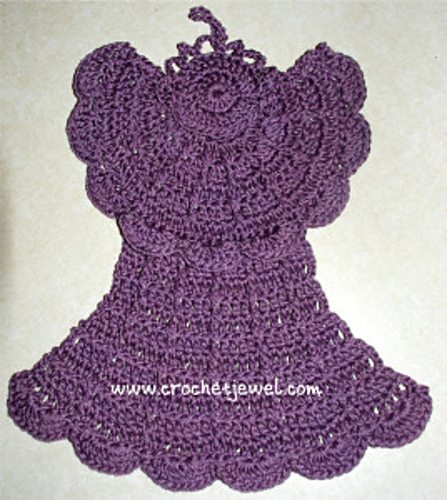 angel crochet dishcloth pattern