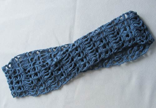 broomstick lace crochet scarf