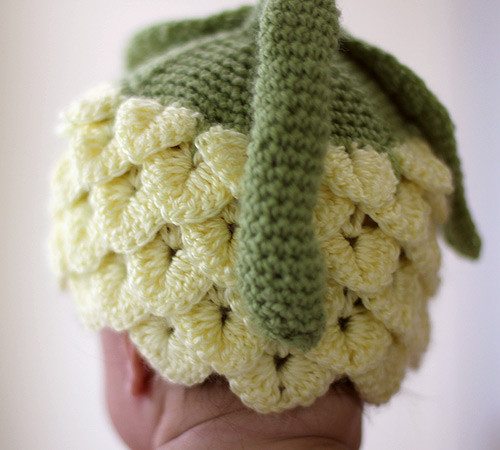 crochet flower hat