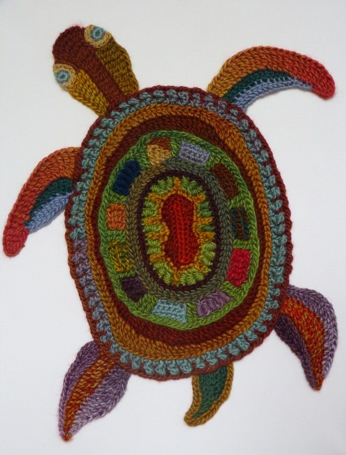 crochet turtle art benoot