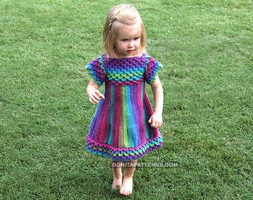 crocodile stitch crochet dress pattern
