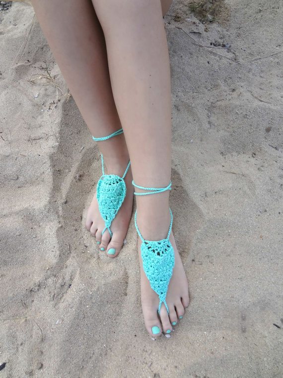 crochet barefoot sandals pattern