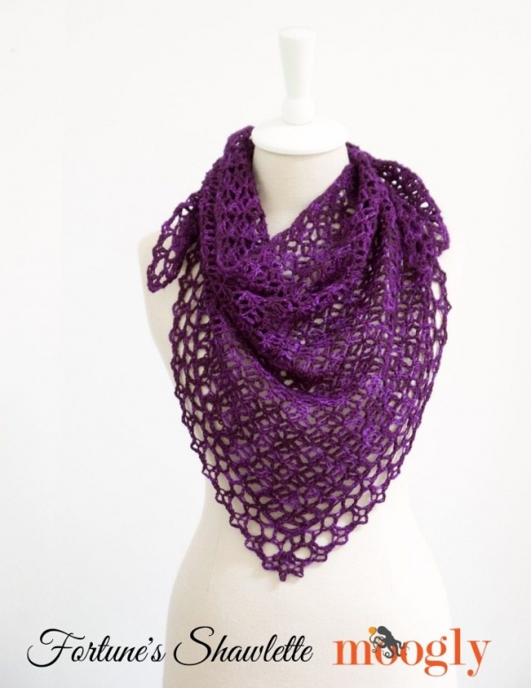 crochet shawlette pattern