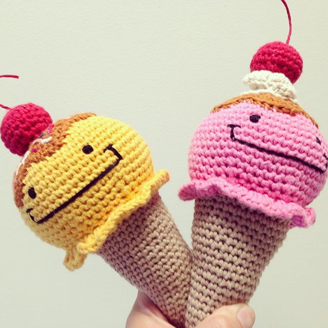 flamingpot crochet ice cream