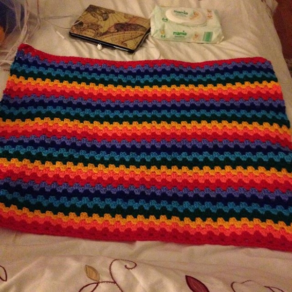 amyflower_vintage_handknits crochet rainbow granny