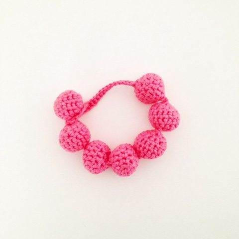 pink beaded crochet bracelet free pattern