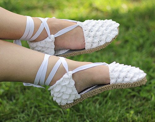 crocodile stitch crochet shoes
