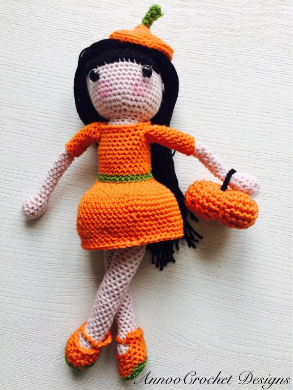fall princess crochet doll free pattern