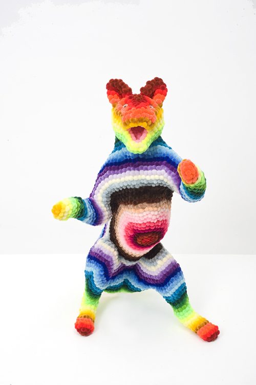 rainbow crochet pomdermy troy emery