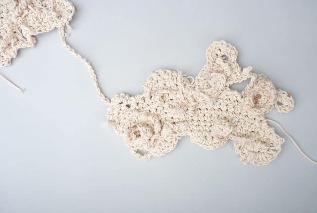 aerial crochet art detail