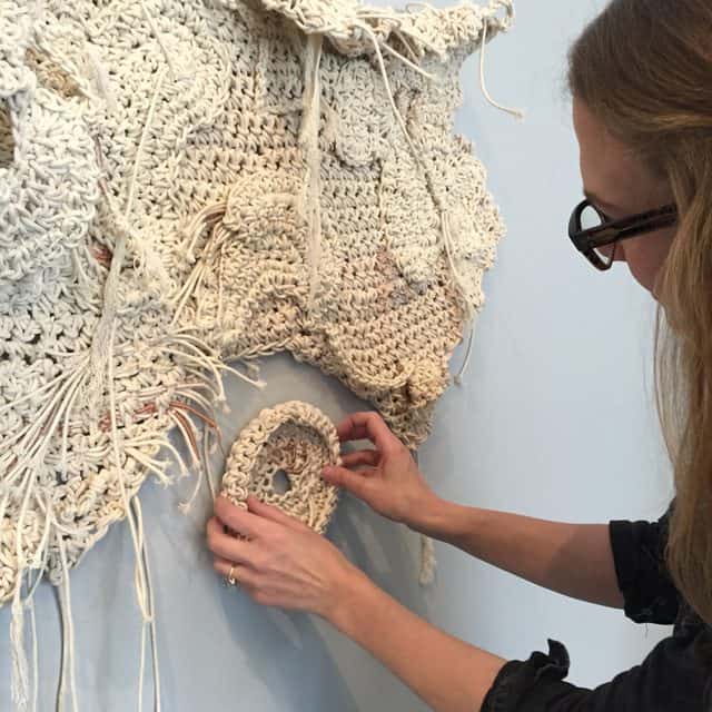 aerial crochet art