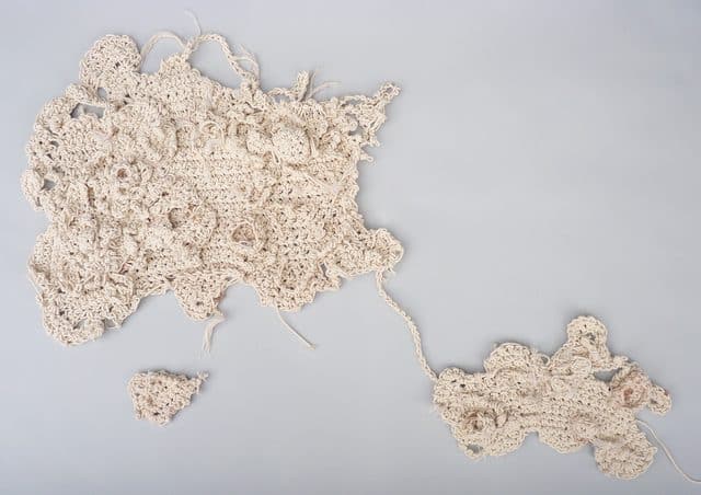 aerial fiber art crochet