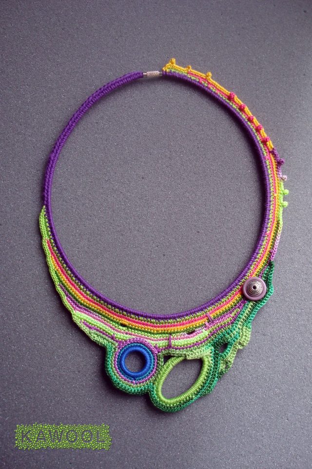 kawool crochet art jewelry