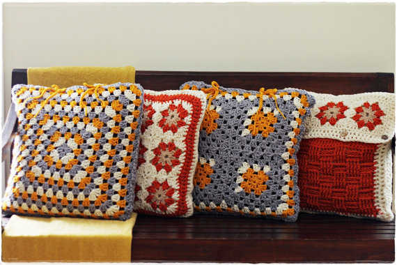 granny square pillows
