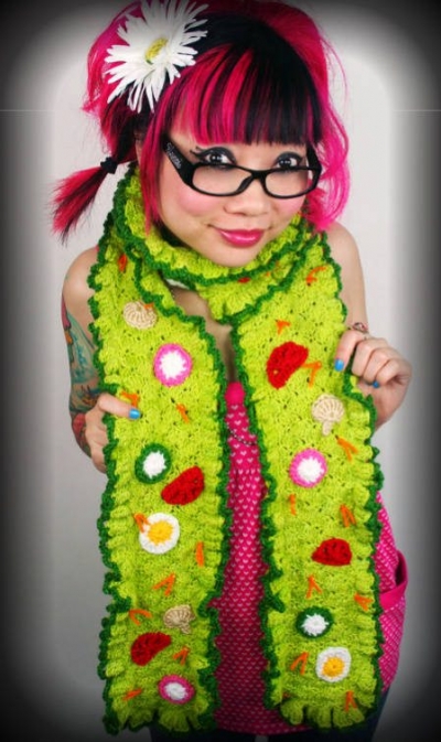 twinkie chan crochet scarf