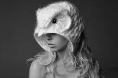 crochet owl hat