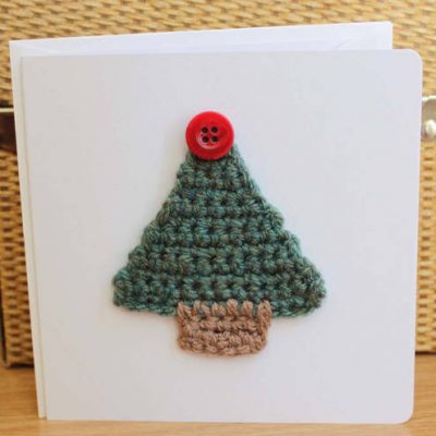 button crochet card