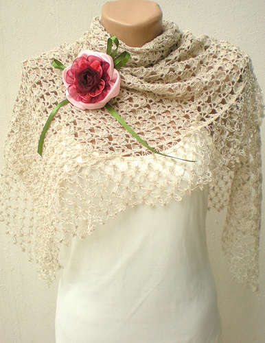 crochet bridal shawl