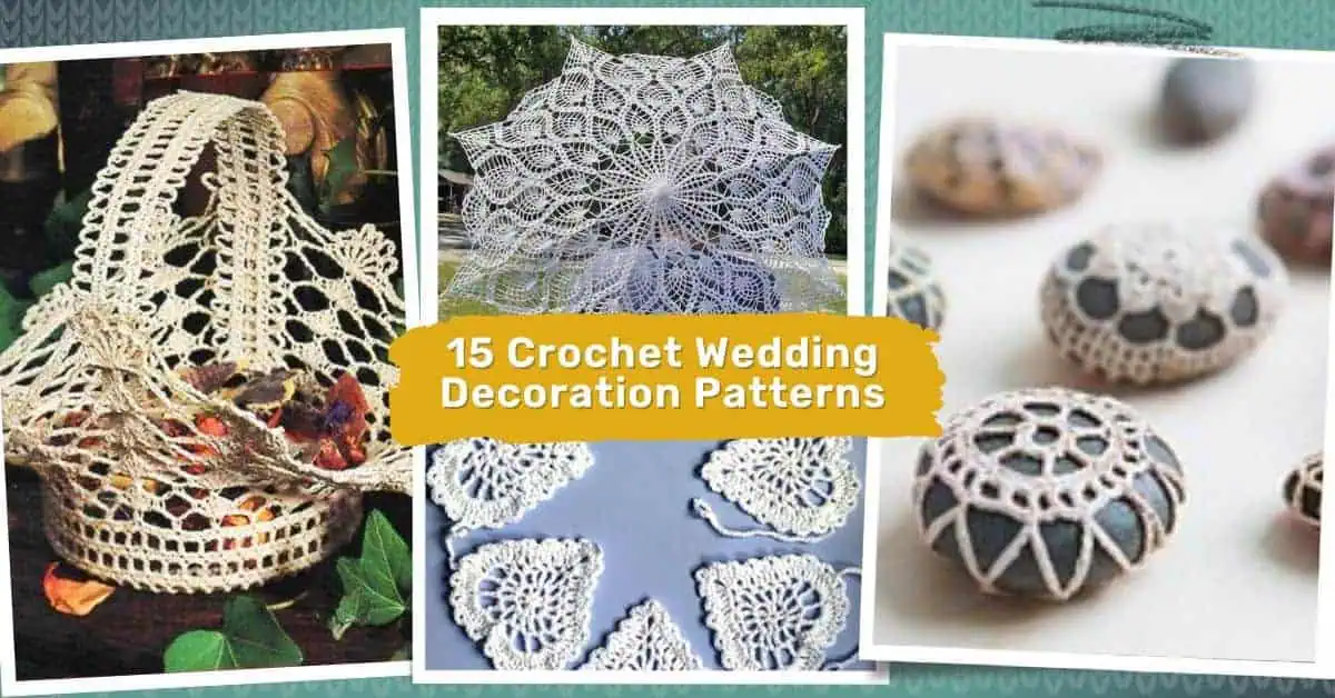 crochet wedding decorations