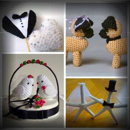 crochet cake toppers1