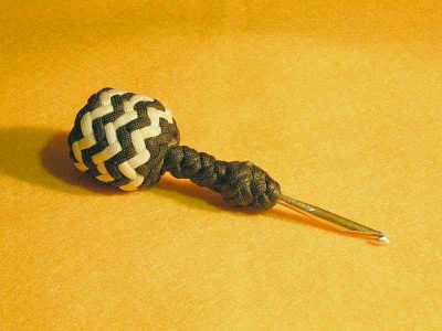 knotted crochet hook handle