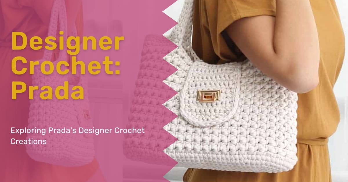 Shop PRADA Prada Triangle crochet shoulder bag Black by Caterina