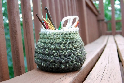 crochet hook vase pattern