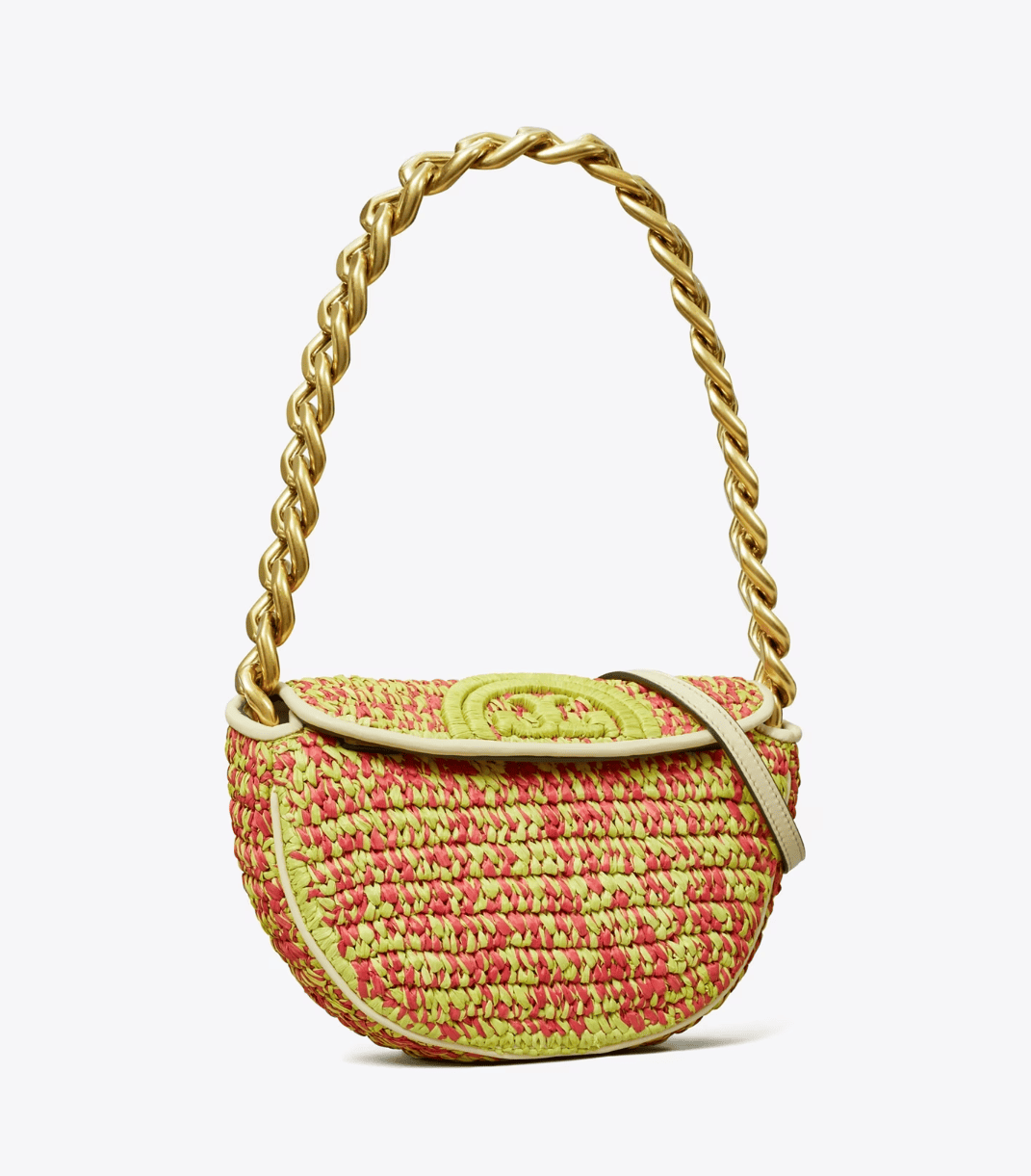 Designer Crochet: Tory Burch 3 Mini Fleming Soft Crochet Crescent Bag