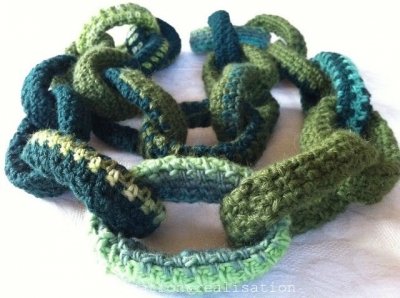 crochet chain link scarf pattern