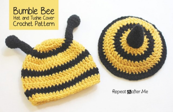crochet baby bumble bee
