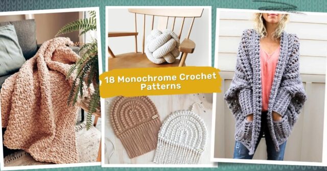 Monochrome Crochet Patterns