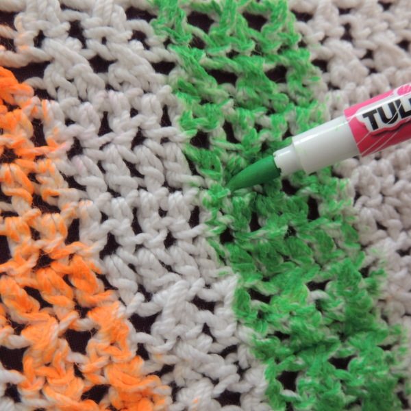 crochet fabric marker
